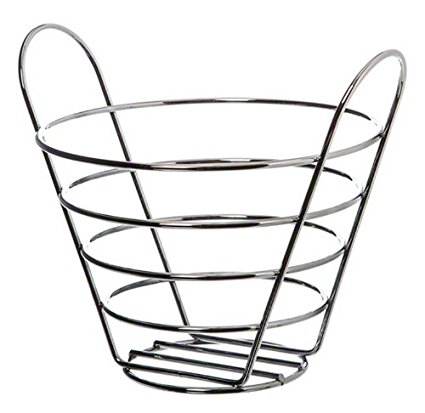 American Metalcraft WBC705 Round Wire Basket with Handles, 5-Inch, Chrome