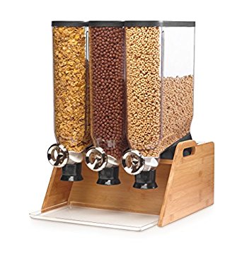 Rosseto DS102 Bulk Shop Triple Dispenser Bamboo