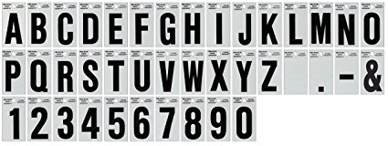 The Hillman Group 2 In. Black & Silver Vinyl Reflective Letter C