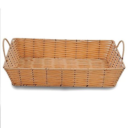 The Lucky Clover Trading Display Tray Basket - Synthetic Wicker with Handles