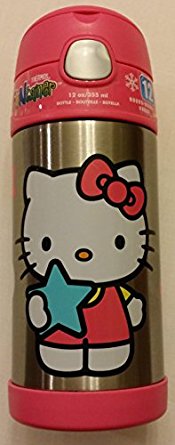 Hello Kitty 12oz Straw Bottle