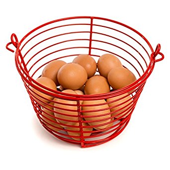 Rocky Mountain Goods Egg Basket - Soft vinyl coating to prevent shell cracking - Holds up to 36 eggs - Carrying handle - Rust proof easy rinse heavy duty design