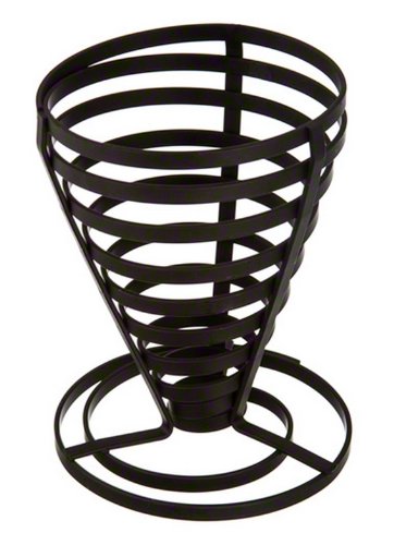 American Metalcraft FCD1 Wrought Iron Flat Coil Slanted French Fry Basket, 5-Inch