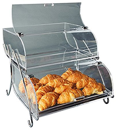 Rosseto BAK2937 2-Shelf Bakery Display Case, Clear