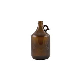 Eagle GL515CASE Beer Bottles, 64 oz. Amber Trigger Grip Growler, Amber (Pack of 6)