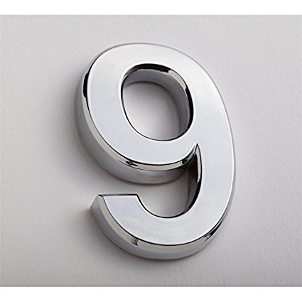 #9 - 3D Modern Plastic Number (2