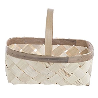 Split Basket With Handle Natural Wood 16 qt Rectangular - 16