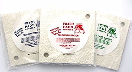 Buon Vino Super Jet Filter Pad Bundle, White