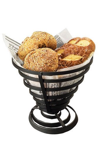 American Metalcraft FCD2 Wrought Iron Flat Coil Slanted French Fry Basket, 7-Inch