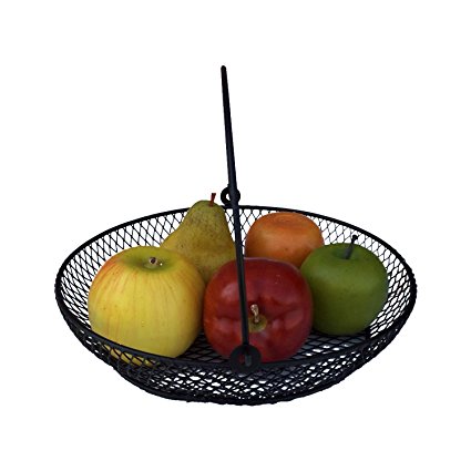 GiftBay Wire Basket Black 10.5